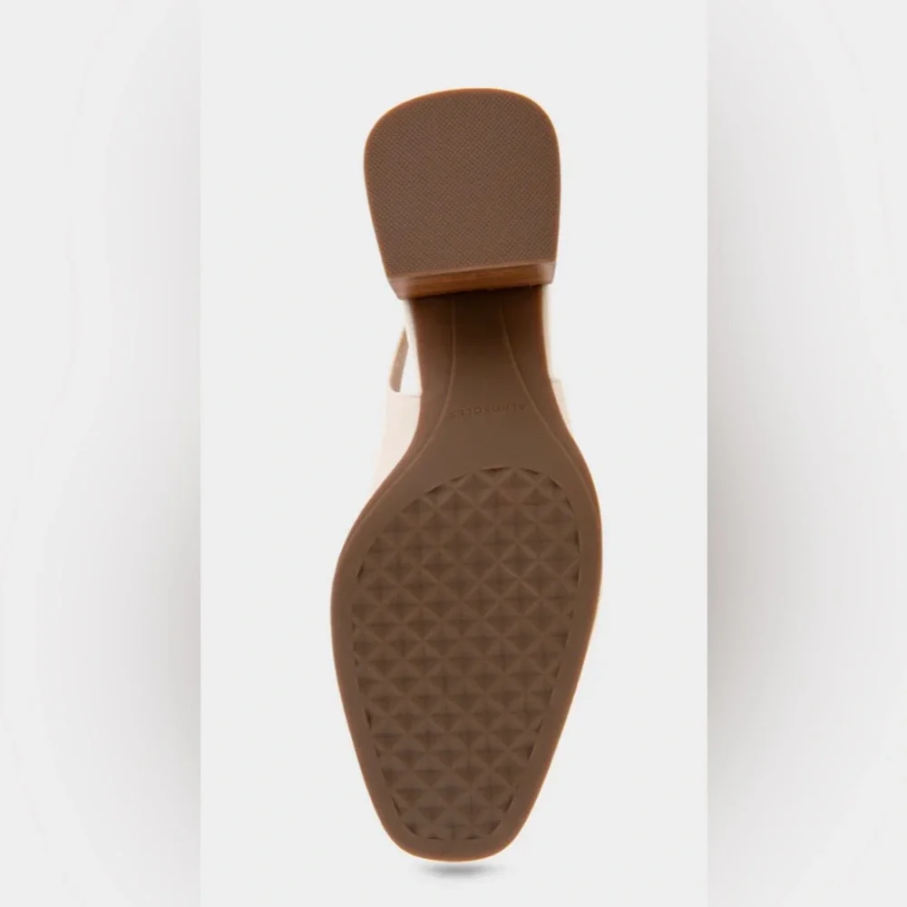 NWT AEROSOLES Women's Eggnog Slingback Heels - Picture 5 of 10